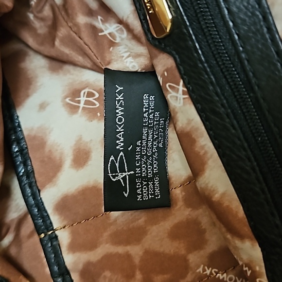 B MAKOWSKY Black Suede Fringe Western Studded Leather Shoulder Bag - Picture 11 of 14